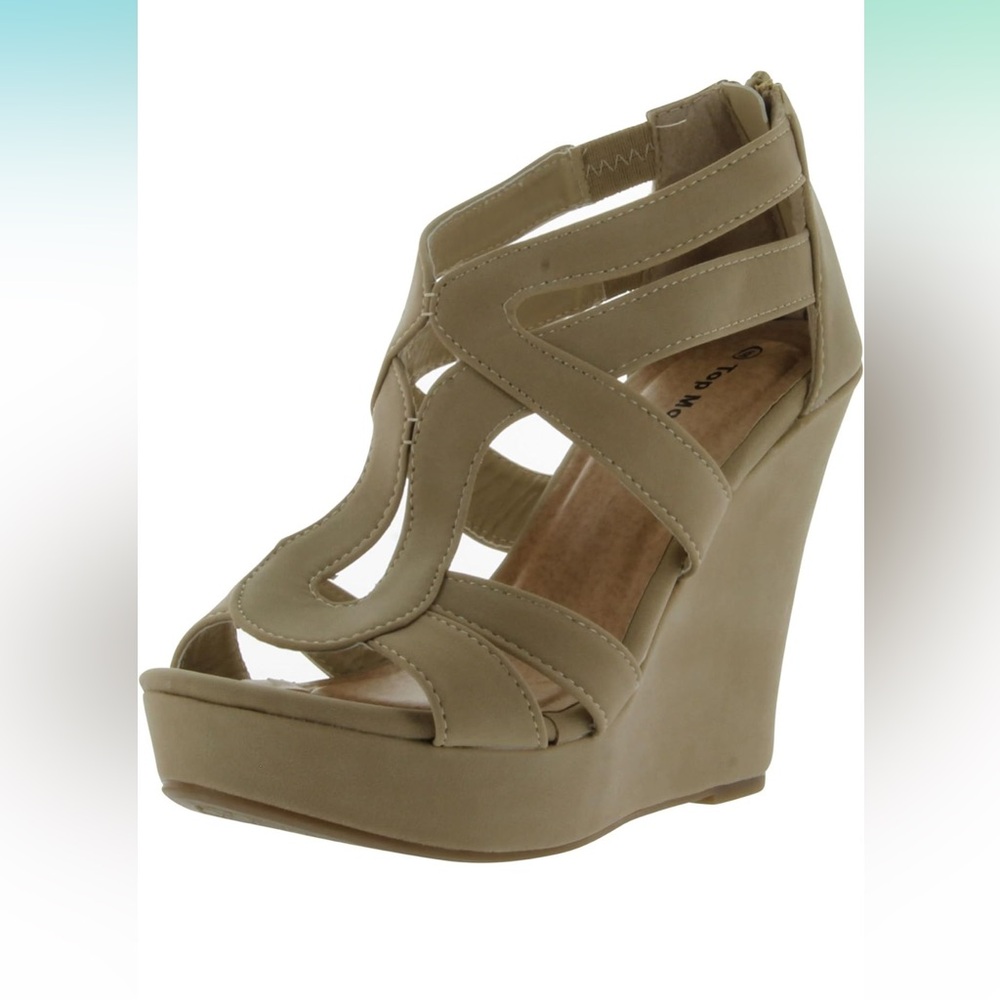 Over The Toe Cross Strap Block Heel Open Toe Dress Sandal- Top Moda